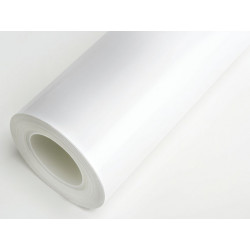 Vinilo blanco mate con trasera gris
