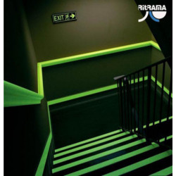 Vinil autoadhesiu fotoluminiscent