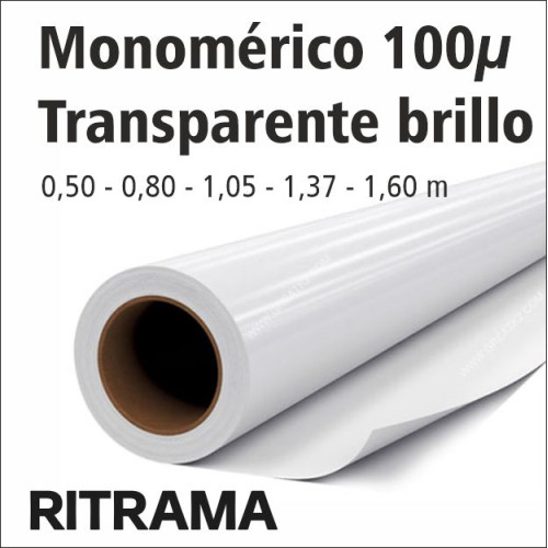 Vinil autoadhesiu transparent brillant promocional.