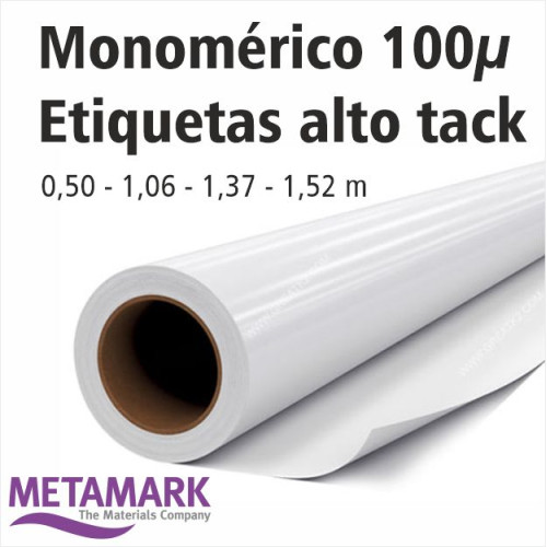 Vinilo alta adhesion para etiquetas Blockout.
