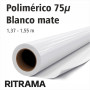 Vinilo polimerico blanco mate 75 mic.