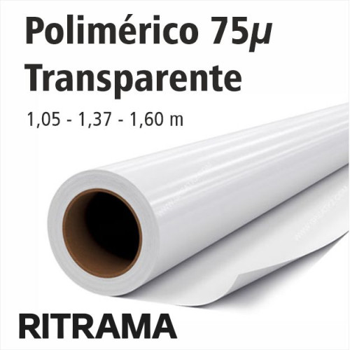Vinil polimeric transparent brillo 75 mic.