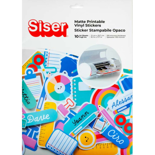 Hojas adhesivas para inkjet DIN A4 blancas