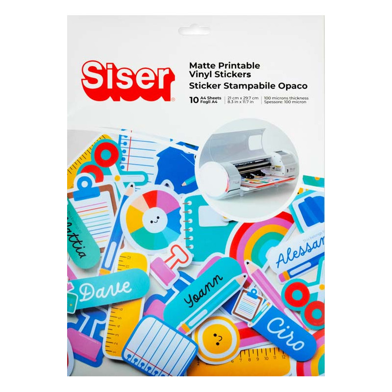 Hojas adhesivas para inkjet DIN A4 blancas