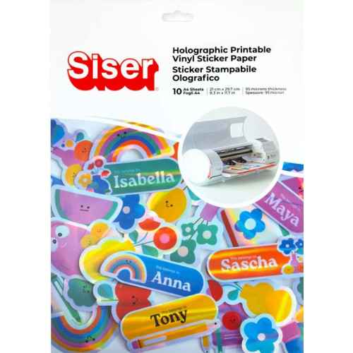 Fulles adhesives per a inkjet DIN A4 hologràfiques