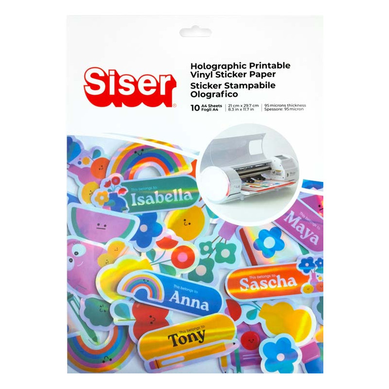 Fulles adhesives per a inkjet DIN A4 hologràfiques