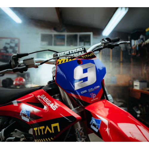 Vinil plata hologràfic especial per a motos de cross