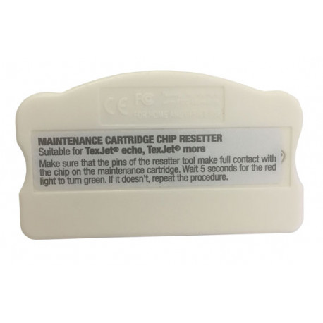 Reseter tanque mantenimiento TexJet Echo / Advanced